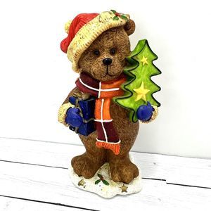 Ceramics Bear Christmastime